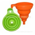 High Quality 1pc New Silicone Gel Foldable Collapsible Style Funnel Hopper Kitchen cooking tools